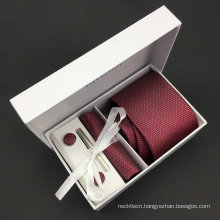 Handmade Jacquard Woven 100% Silk Tie Set Wedding Accessories